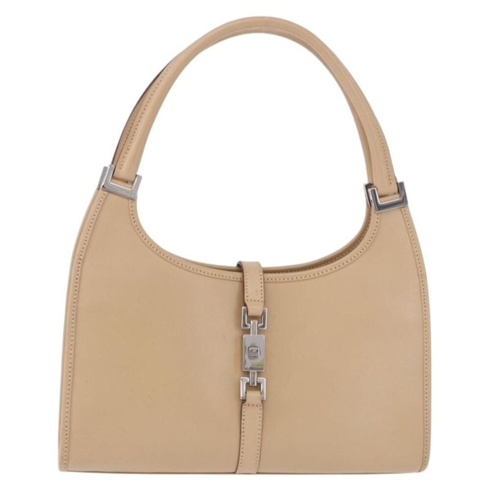 Gucci Jackie Leather Beige Leather Handbag